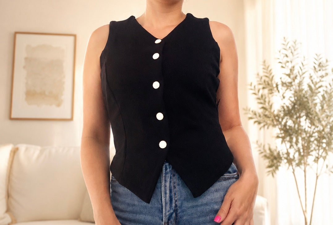 Blusa Noir Elegance